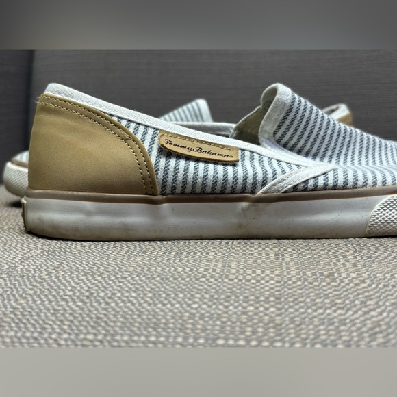 Tommy Bahama Sailor Loafer Flats Slip On Shoes Sneakers Women 8 Striped Canvas - Picture 5 of 6